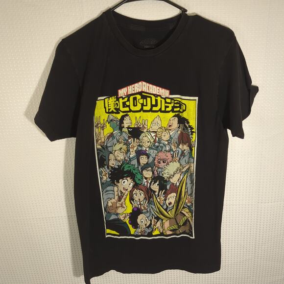 My Hero Academia Funimation Shirt M Mens Black Anime Graphic Tee Shonen Jump - Picture 1 of 4
